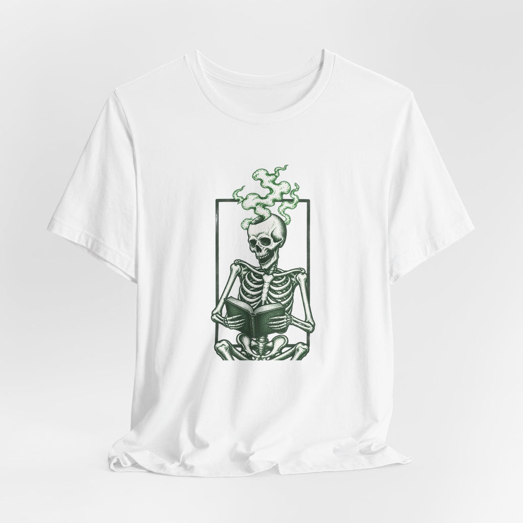 Reading Skeleton - Spooky Season T-Shirt
