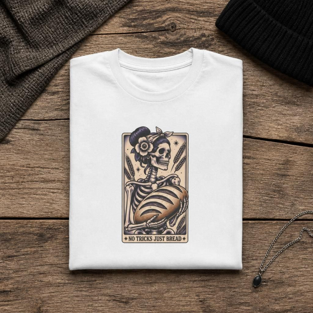 No Tricks Just Bread Skeleton T-Shirt