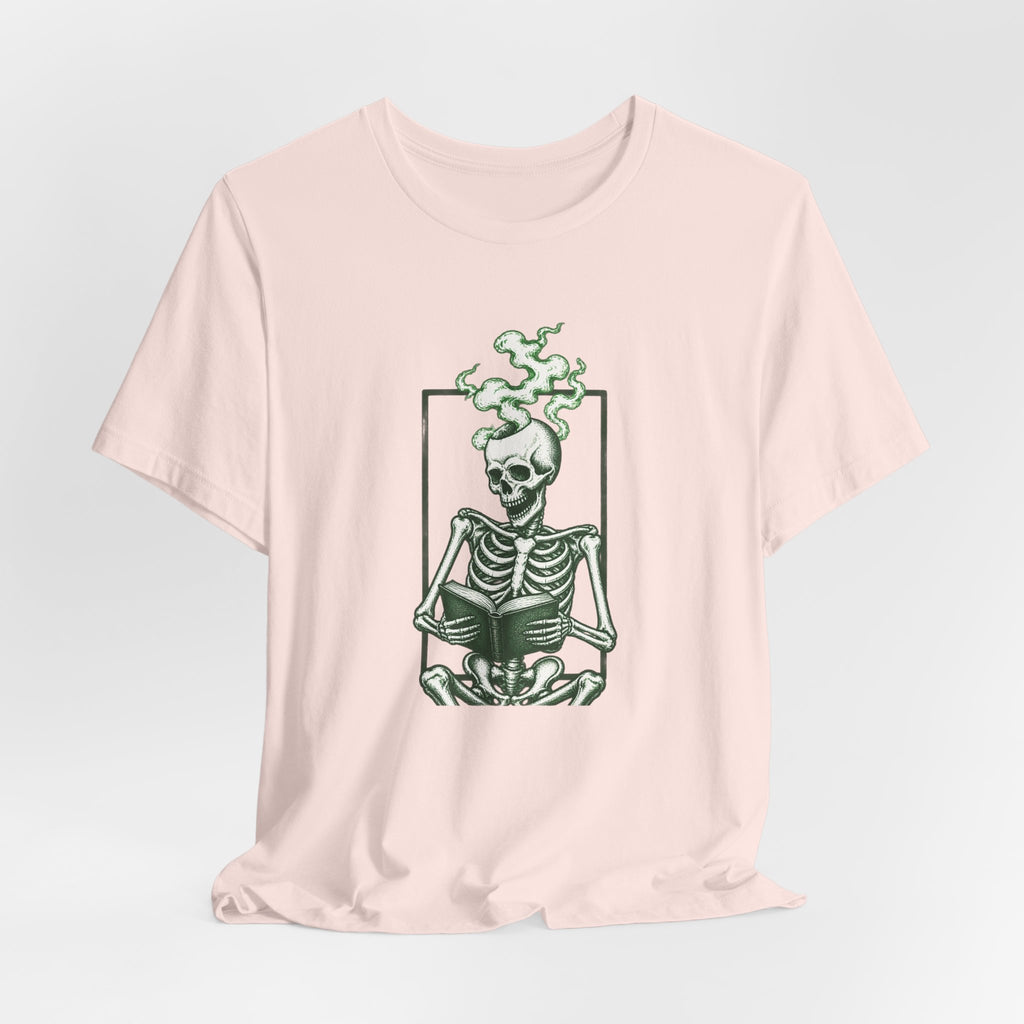 Reading Skeleton - Spooky Season T-Shirt